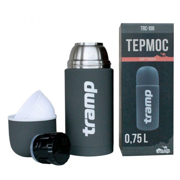 Термос Tramp Soft Touch 0,75 л TRC-108-grey